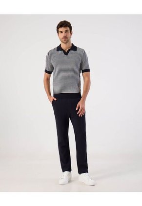 Polo  Para Hombre Cuello Maquina Sin Bolsillo Color Azul Marca Patprimo #44112787