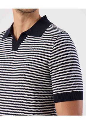 Polo  Para Hombre Cuello Maquina Sin Bolsillo Color Azul Marca Patprimo #44112787