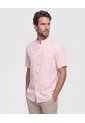 Camisa Cuello Mao Unicolor Para Hombre  Para Hombre Negro Patprimo de Patprimo