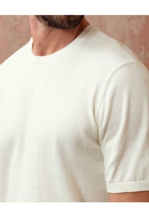 Camiseta  Para Hombre Manga Corta Cuello Redondo Color Beige Marca Patprimo #44090965