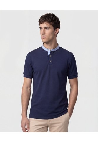 Polo Con Cuello Neru Y Pechera Hombre  Para Hombre Negro Patprimo Patprimo