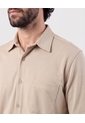 Camisa Manga Corta Con Bolsillo   Para Hombre Café Patprimo de Patprimo