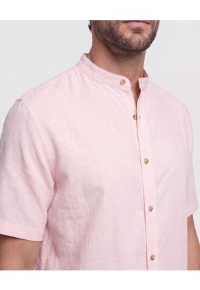 Camisa Cuello Mao Unicolor Para Hombre Para Hombre Negro Patprimo