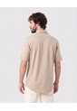 Camisa Manga Corta Con Bolsillo   Para Hombre Café Patprimo de Patprimo