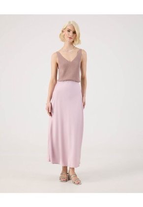 Camiseta Para Mujer Manga Sisa Cuello V Color Morado Marca Patprimo #30093769