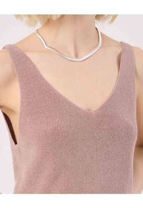 Camiseta Para Mujer Manga Sisa Cuello V Color Morado Marca Patprimo #30093769