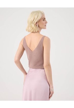 Camiseta Para Mujer Manga Sisa Cuello V Color Morado Marca Patprimo #30093769