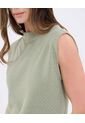 Camiseta Para Mujer Manga Sisa Cuello Redondo Color Verde Marca Patprimo #30093789 de Patprimo