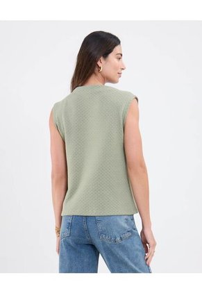 Camiseta Para Mujer Manga Sisa Cuello Redondo Color Verde Marca Patprimo #30093789