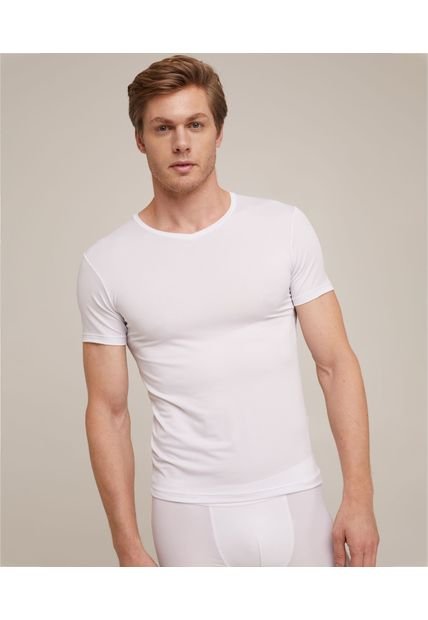Camiseta Interior Manga Corta Hombre Patprimo Blanco 44020028-10104
