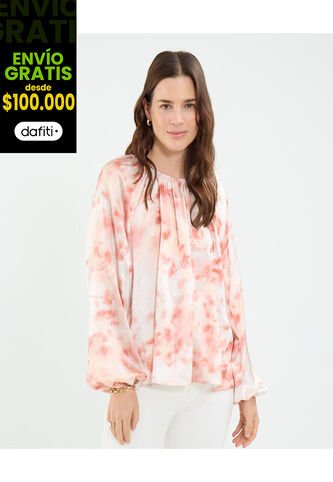 Blusa Para Mujer Manga Larga Color Rosa Marca Patprimo #30123507 Patprimo