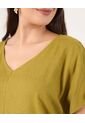 Blusa Para Mujer Manga Corta Color Verde Marca Patprimo #14121407 de Patprimo