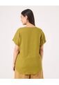 Blusa Para Mujer Manga Corta Color Verde Marca Patprimo #14121407 de Patprimo