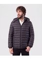 Chaqueta Acolchada Con Capota   Para Hombre Negro Patprimo de Patprimo