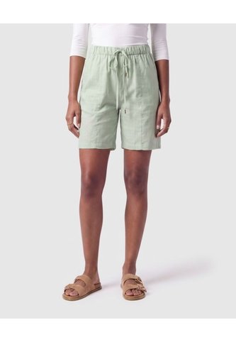 Bermuda Cintura Elástica Cordón Mujer  Para Mujer Verde Patprimo Patprimo