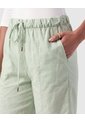 Bermuda Cintura Elástica Cordón Mujer  Para Mujer Verde Patprimo de Patprimo