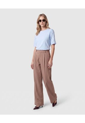 Camiseta De Mujer Con Apliques En Mangas  Para Mujer Azul Patprimo