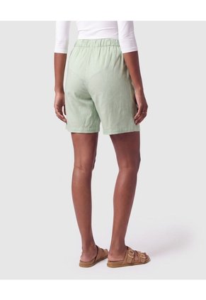 Bermuda Cintura Elástica Cordón Mujer Para Mujer Verde Patprimo