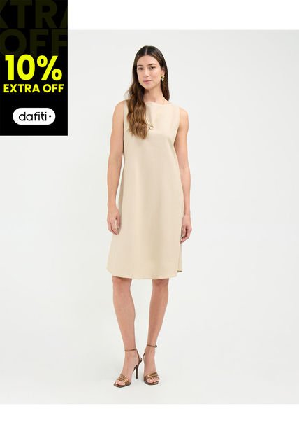Vestido Para Mujer M/Sisa Medio Color Beige Marca Patprimo #30171039