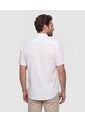 Camisa  Manga Corta Con Cuello Button Down  Para Hombre Blanco Patprimo de Patprimo