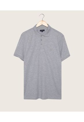 Polo De Hombre Polo Cuello Tejido Sin Bolsillo Patprimo Gris