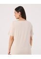 Camiseta Con Estampado   Para Mujer Crema Patprimo de Patprimo