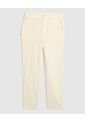 Pantalón Chino De Tiro Alto   Para Mujer Crema Patprimo de Patprimo