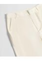 Pantalón Chino De Tiro Alto   Para Mujer Crema Patprimo de Patprimo