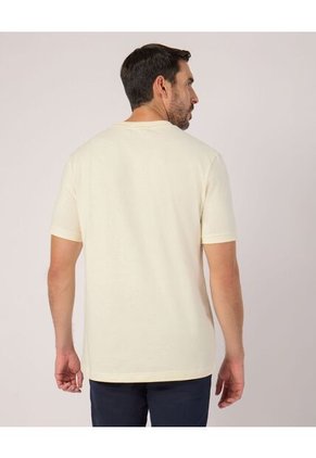 Camiseta  Para Hombre Manga Corta Cuello Redondo Color Crema Marca Patprimo #44090966