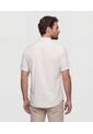 Camisa  Para Hombre Manga Corta Sin Bolsillo Cuello N Color Crema Marca Patprimo #44018339 de Patprimo