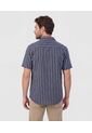 Camisa  Manga Corta Estampada  Para Hombre Azul Patprimo de Patprimo