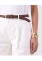 Bermuda Clásica Con Pinzas Y Trabillas Mujer  Para Mujer Blanco Patprimo de Patprimo