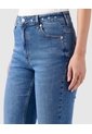 Jeans Bota Flare Detalles Metálicos Mujer  Para Mujer Azul Patprimo de Patprimo