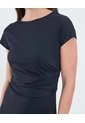 Vestido Drapeado  Para Mujer Negro Patprimo de Patprimo