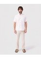 Camisa Manga Corta Cuello Botón   Para Hombre Blanco Patprimo de Patprimo