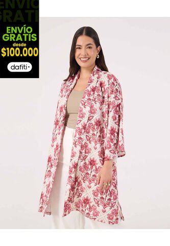 Chaqueta Para Mujer Kimono Color Rosa Marca Patprimo #14080146 Patprimo