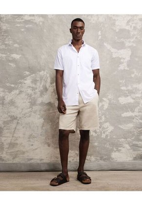 Camisa Para Hombre Manga Corta Con Bolsillo Color Blanco Marca Patprimo #44012490