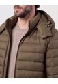 Chaqueta Acolchada Con Capota   Para Hombre Verde Patprimo de Patprimo