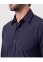 Camisa Slim Fit De Punto Antiarrugas  Para Hombre Azul Patprimo de Patprimo