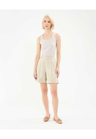 Bermuda Para Mujer  Color Beige Marca Patprimo #30100375 Patprimo