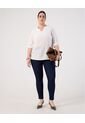 Blusa Unicolor  Curvy  Para Mujer Blanco Patprimo de Patprimo