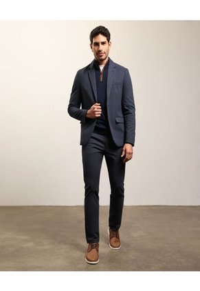 Blazer Clasico   Para Hombre Azul Patprimo