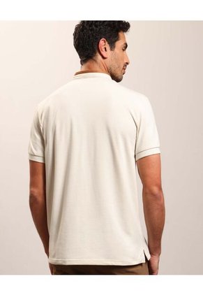 Polo Cuello Neru Slim Fit   Para Hombre Beige Patprimo