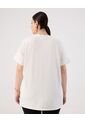 Camiseta  Para Mujer Manga Corta Cuello Redondo Color Crema Marca Patprimo #14091454 de Patprimo