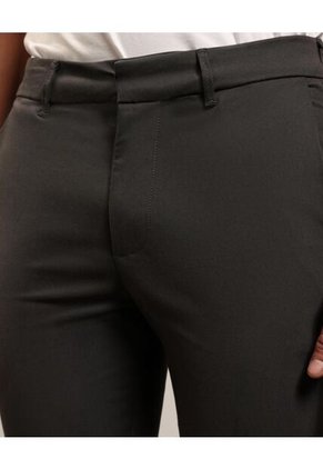 Pantalon Tipo Chino Unicolor   Para Hombre Gris Patprimo