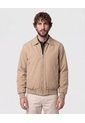 Chaqueta Unicolor Con Cuello   Para Hombre Café Patprimo de Patprimo