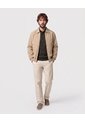 Chaqueta Unicolor Con Cuello   Para Hombre Café Patprimo de Patprimo