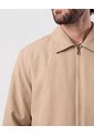 Chaqueta Unicolor Con Cuello   Para Hombre Café Patprimo de Patprimo