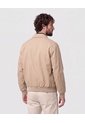 Chaqueta Unicolor Con Cuello   Para Hombre Café Patprimo de Patprimo