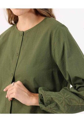 Blusa  Para Mujer Manga Larga Color Verde Marca Patprimo #30123616